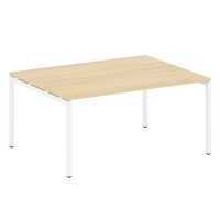 Metal System Quattro 4x4 40БП.ПРГ-1.4 (Акация лорка/Белый) Переговорный стол, 1 столешница на П-образном м/к