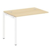 Metal System Quattro 4x4 40БП.ПРС-СП-1.1 (Акация лорка/Белый) Проходной наборный элемент рабочей станции на П-образном м/к