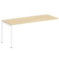 Metal System Quattro 4x4 40БП.ПРС-СП-1.5 (Акация лорка/Белый) Проходной наборный элемент рабочей станции на П-образном м/к