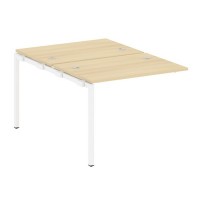 Metal System Quattro 4x4 40БП.ПРС-СП-2.1 (Акация лорка/Белый) Проходной наборный элемент рабочей станции на П-образном м/к