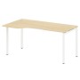 Metal System Quattro 4x4 40БП.СА-1 Л (Акация лорка/Белый) Стол криволинейный левый на П-образном м/к