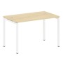 Metal System Quattro 4x4 40БП.СП-2 (Акация лорка/Белый) Стол письменный на П-образном м/к