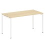 Metal System Quattro 4x4 40БП.СП-3 (Акация лорка/Белый) Стол письменный на П-образном м/к