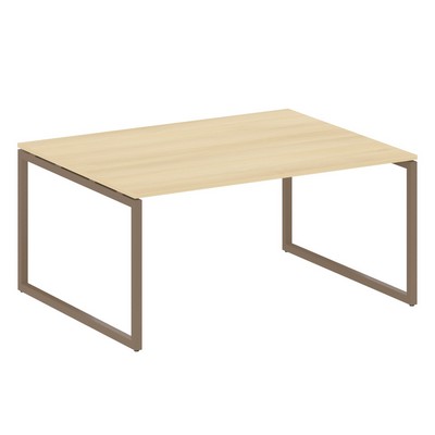 Metal System Quattro 4x4 40БО.ПРГ-1.4 (Акация лорка/Мокко) Переговорный стол, 1 столешница на О-образном м/к