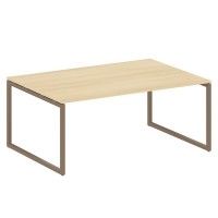 Metal System Quattro 4x4 40БО.ПРГ-1.5 (Акация лорка/Мокко) Переговорный стол, 1 столешница на О-образном м/к