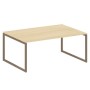 Metal System Quattro 4x4 40БО.ПРГ-1.5 (Акация лорка/Мокко) Переговорный стол, 1 столешница на О-образном м/к