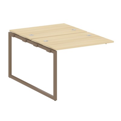 Metal System Quattro 4x4 40БО.ПРС-СП-2.1 (Акация лорка/Мокко) Проходной наборный элемент рабочей станции на О-образном м/к