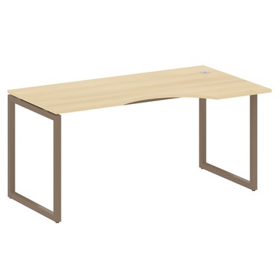 Metal System Quattro 4x4 40БО.СА-1 Пр (Акация лорка/Мокко) Стол криволинейный правый на О-образном м/к