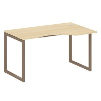 Metal System Quattro 4x4 40БО.СА-2 Пр (Акация лорка/Мокко) Стол криволинейный правый на О-образном м/к