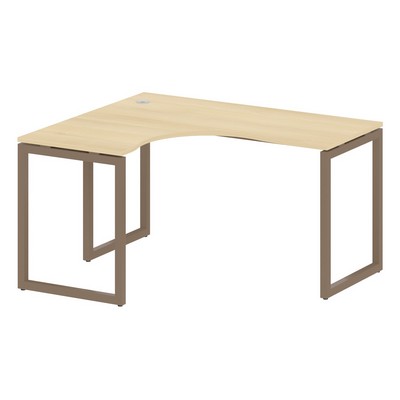 Metal System Quattro 4x4 40БО.СА-3 Л (Акация лорка/Мокко) Стол криволинейный левый на О-образном м/к