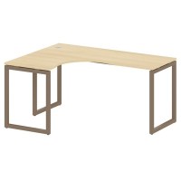 Metal System Quattro 4x4 40БО.СА-4 Л (Акация лорка/Мокко) Стол криволинейный левый на О-образном м/к