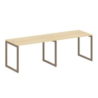 Metal System Quattro 4x4 40БО.СМ-2.2 (Акация лорка/Мокко) Рабочая станция на 2 раб.места на О-образном м/к