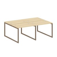 Metal System Quattro 4x4 40БО.СМ-4.1 (Акация лорка/Мокко) Рабочая станция на 4 раб.места на О-образном м/к