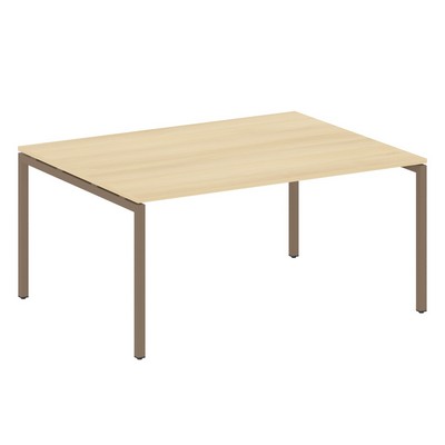 Metal System Quattro 4x4 40БП.ПРГ-1.4 (Акация лорка/Мокко) Переговорный стол, 1 столешница на П-образном м/к