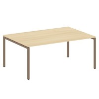 Metal System Quattro 4x4 40БП.ПРГ-1.5 (Акация лорка/Мокко) Переговорный стол, 1 столешница на П-образном м/к