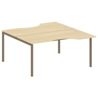 Metal System Quattro 4x4 40БП.РАС-СА-2.1 (Акация лорка/Мокко) Рабочая станция криволинейная на П-образном м/к