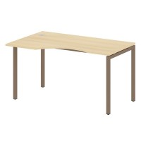 Metal System Quattro 4x4 40БП.СА-2 Л (Акация лорка/Мокко) Стол криволинейный левый на П-образном м/к