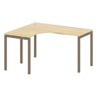 Metal System Quattro 4x4 40БП.СА-3 Л (Акация лорка/Мокко) Стол криволинейный левый на П-образном м/к
