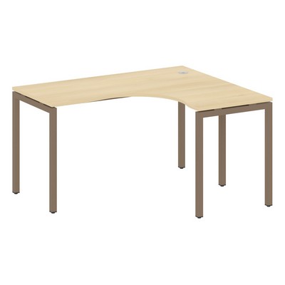 Metal System Quattro 4x4 40БП.СА-3 Пр (Акация лорка/Мокко) Стол криволинейный правый на П-образном м/к