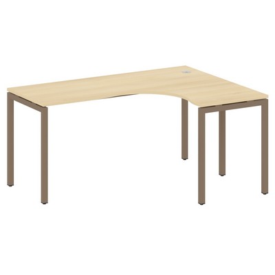 Metal System Quattro 4x4 40БП.СА-4 Пр (Акация лорка/Мокко) Стол криволинейный правый на П-образном м/к