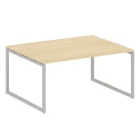 Metal System Quattro 4x4 40БО.ПРГ-1.4 (Акация лорка/Серый) Переговорный стол, 1 столешница на О-образном м/к