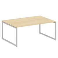 Metal System Quattro 4x4 40БО.ПРГ-1.5 (Акация лорка/Серый) Переговорный стол, 1 столешница на О-образном м/к