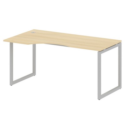 Metal System Quattro 4x4 40БО.СА-1 Л (Акация лорка/Серый) Стол криволинейный левый на О-образном м/к