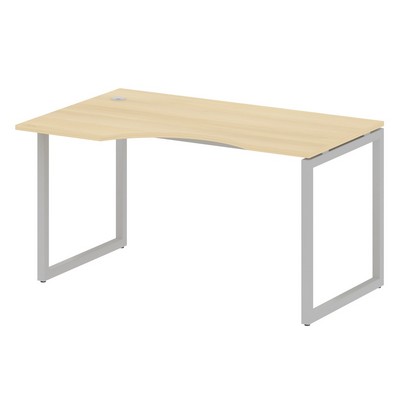 Metal System Quattro 4x4 40БО.СА-2 Л (Акация лорка/Серый) Стол криволинейный левый на О-образном м/к