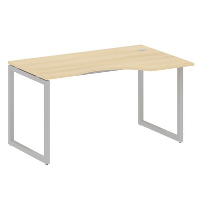 Metal System Quattro 4x4 40БО.СА-2 Пр (Акация лорка/Серый) Стол криволинейный правый на О-образном м/к