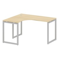 Metal System Quattro 4x4 40БО.СА-3 Л (Акация лорка/Серый) Стол криволинейный левый на О-образном м/к
