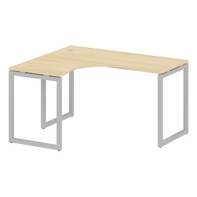 Metal System Quattro 4x4 40БО.СА-3 Л (Акация лорка/Серый) Стол криволинейный левый на О-образном м/к