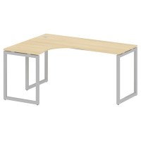 Metal System Quattro 4x4 40БО.СА-4 Л (Акация лорка/Серый) Стол криволинейный левый на О-образном м/к