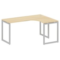 Metal System Quattro 4x4 40БО.СА-4 Пр (Акация лорка/Серый) Стол криволинейный правый на О-образном м/к