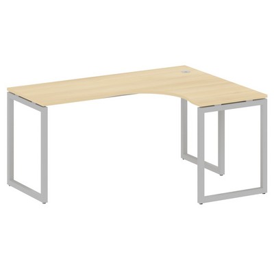 Metal System Quattro 4x4 40БО.СА-4 Пр (Акация лорка/Серый) Стол криволинейный правый на О-образном м/к