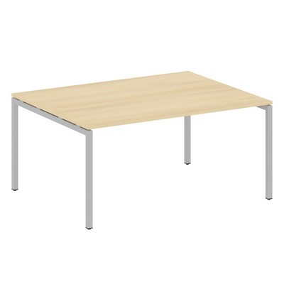 Metal System Quattro 4x4 40БП.ПРГ-1.4 (Акация лорка/Серый) Переговорный стол, 1 столешница на П-образном м/к
