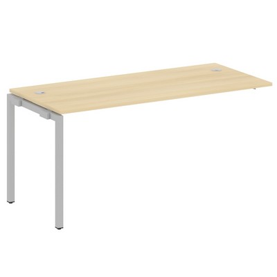 Metal System Quattro 4x4 40БП.ПРС-СП-1.4 (Акация лорка/Серый) Проходной наборный элемент рабочей станции на П-образном м/к