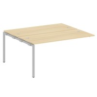 Metal System Quattro 4x4 40БП.ПРС-СП-2.4 (Акация лорка/Серый) Проходной наборный элемент рабочей станции на П-образном м/к