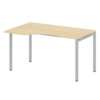 Metal System Quattro 4x4 40БП.СА-2 Л (Акация лорка/Серый) Стол криволинейный левый на П-образном м/к