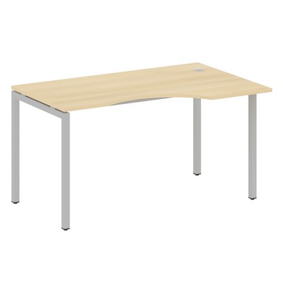 Metal System Quattro 4x4 40БП.СА-2 Пр (Акация лорка/Серый) Стол криволинейный правый на П-образном м/к