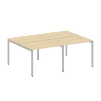 Metal System Quattro 4x4 40БП.СМ-4.1 (Акация лорка/Серый) Рабочая станция на 4 раб.места на П-образном м/к