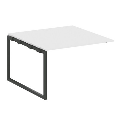 Metal System Quattro 4x4 40БО.ППРГ-2 (Белый/Антрацит) Проходной наборный элемент переговорного стола на О-образном м/к