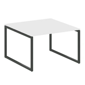 40БО.ПРГ-1.2 (Белый/Антрацит) Переговорный стол, 1 столешница на О-образном м/к