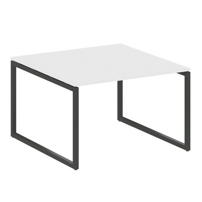 Metal System Quattro 4x4 40БО.ПРГ-1.2 (Белый/Черный) Переговорный стол, 1 столешница на О-образном м/к