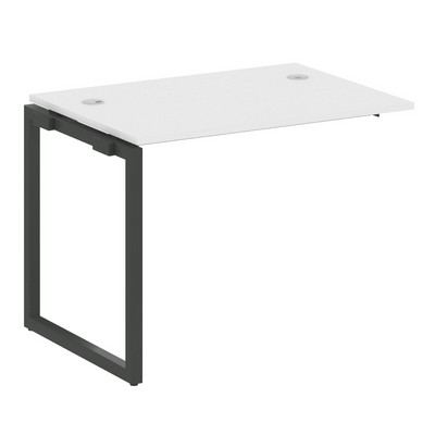 Metal System Quattro 4x4 40БО.ПРС-СП-1.1 (Белый/Антрацит) Проходной наборный элемент рабочей станции на О-образном м/к