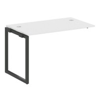 Metal System Quattro 4x4 40БО.ПРС-СП-1.2 (Белый/Антрацит) Проходной наборный элемент рабочей станции на О-образном м/к