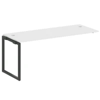 40БО.ПРС-СП-1.5 (Белый/Черный) Проходной наборный элемент рабочей станции на О-образном м/к