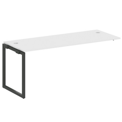 Metal System Quattro 4x4 40БО.ПРС-СП-1.5 (Белый/Черный) Проходной наборный элемент рабочей станции на О-образном м/к