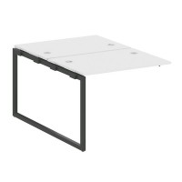 Metal System Quattro 4x4 40БО.ПРС-СП-2.1 (Белый/Антрацит) Проходной наборный элемент рабочей станции на О-образном м/к