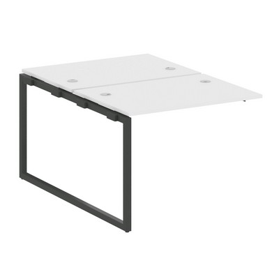 Metal System Quattro 4x4 40БО.ПРС-СП-2.1 (Белый/Антрацит) Проходной наборный элемент рабочей станции на О-образном м/к