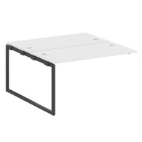 Metal System Quattro 4x4 40БО.ПРС-СП-2.3 (Белый/Антрацит) Проходной наборный элемент рабочей станции на О-образном м/к